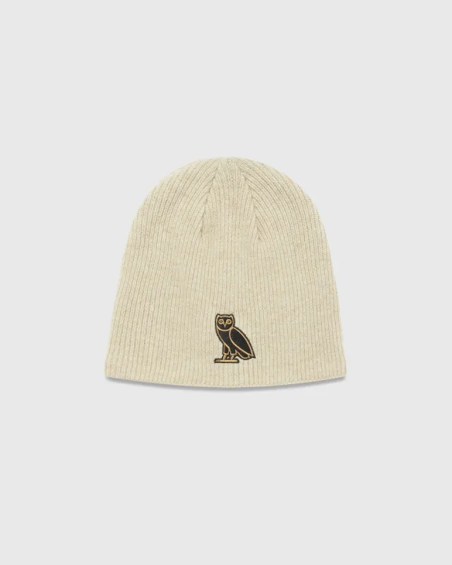 CLASSIC CUFFLESS BEANIE - SAND sold by OVO