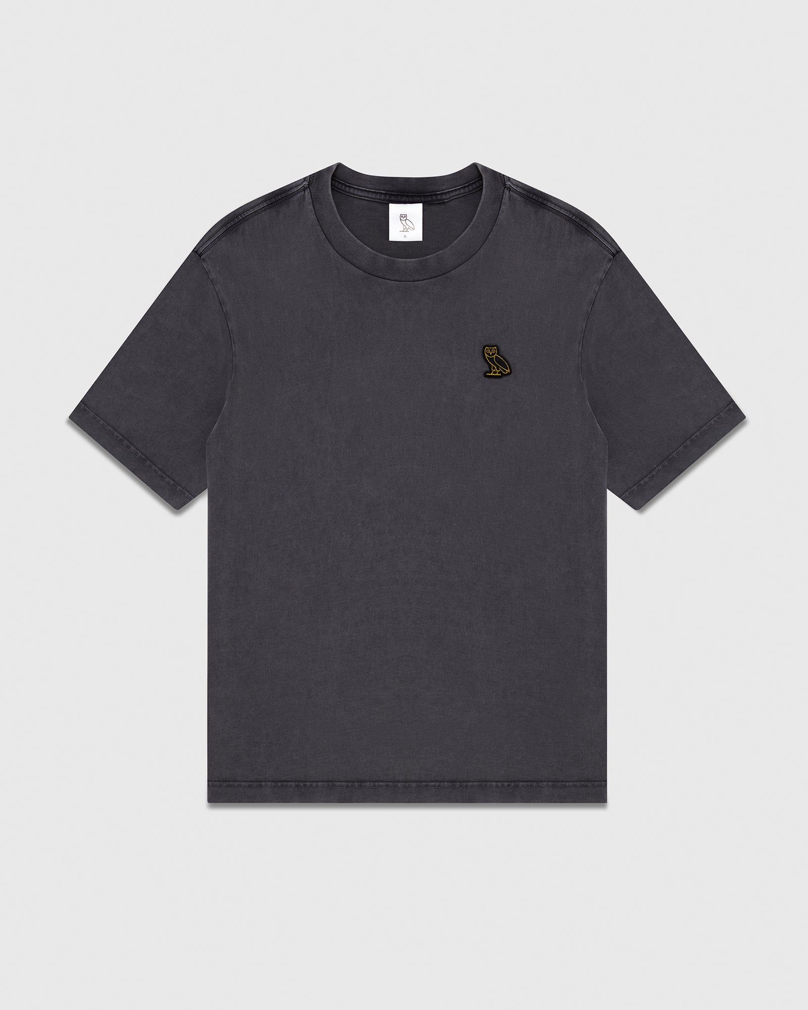 WOMENS T-SHIRT - GARMENT DYED BLACK sold by OVO