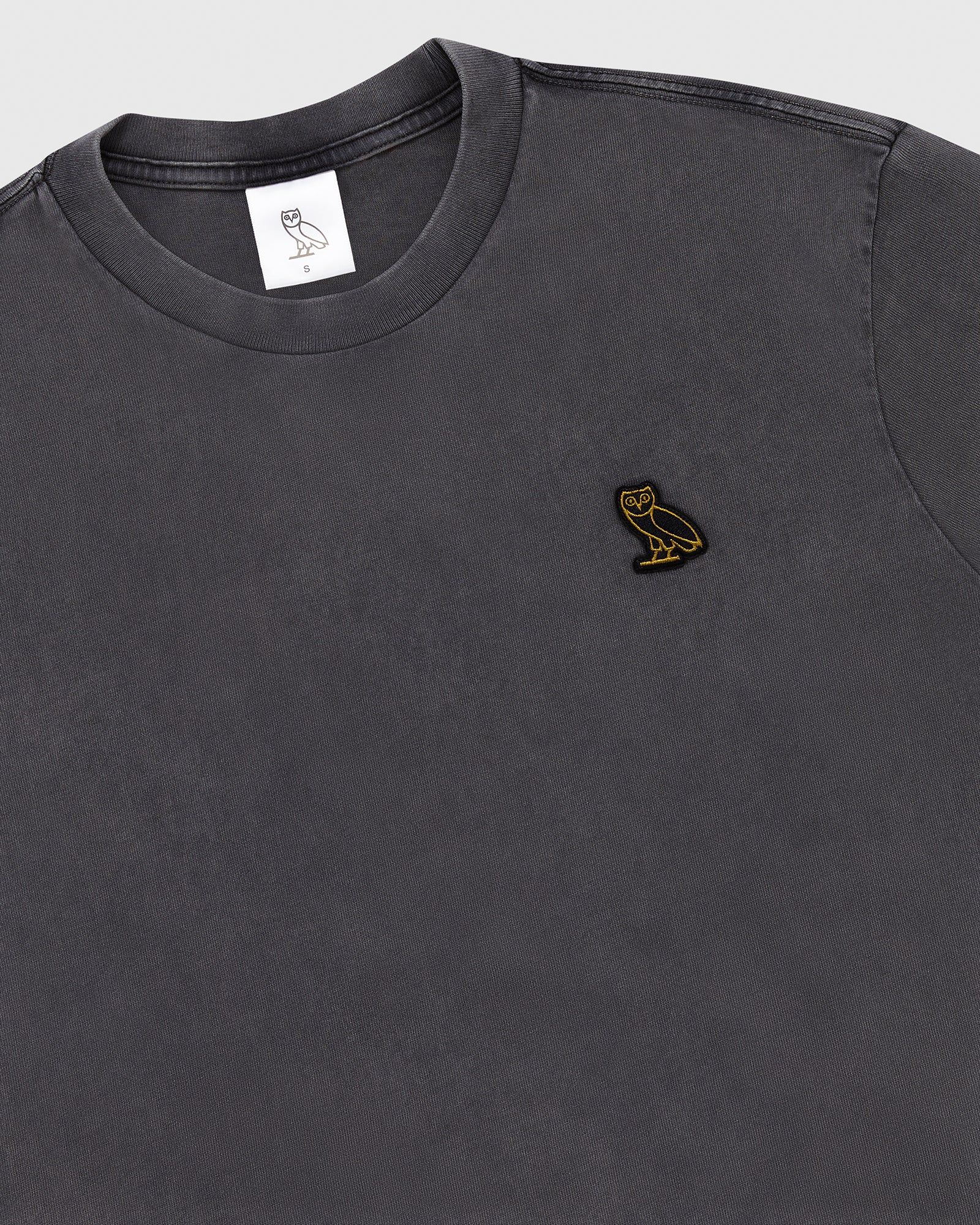 WOMENS T-SHIRT - GARMENT DYED BLACK sold by OVO product image thumbnail 2