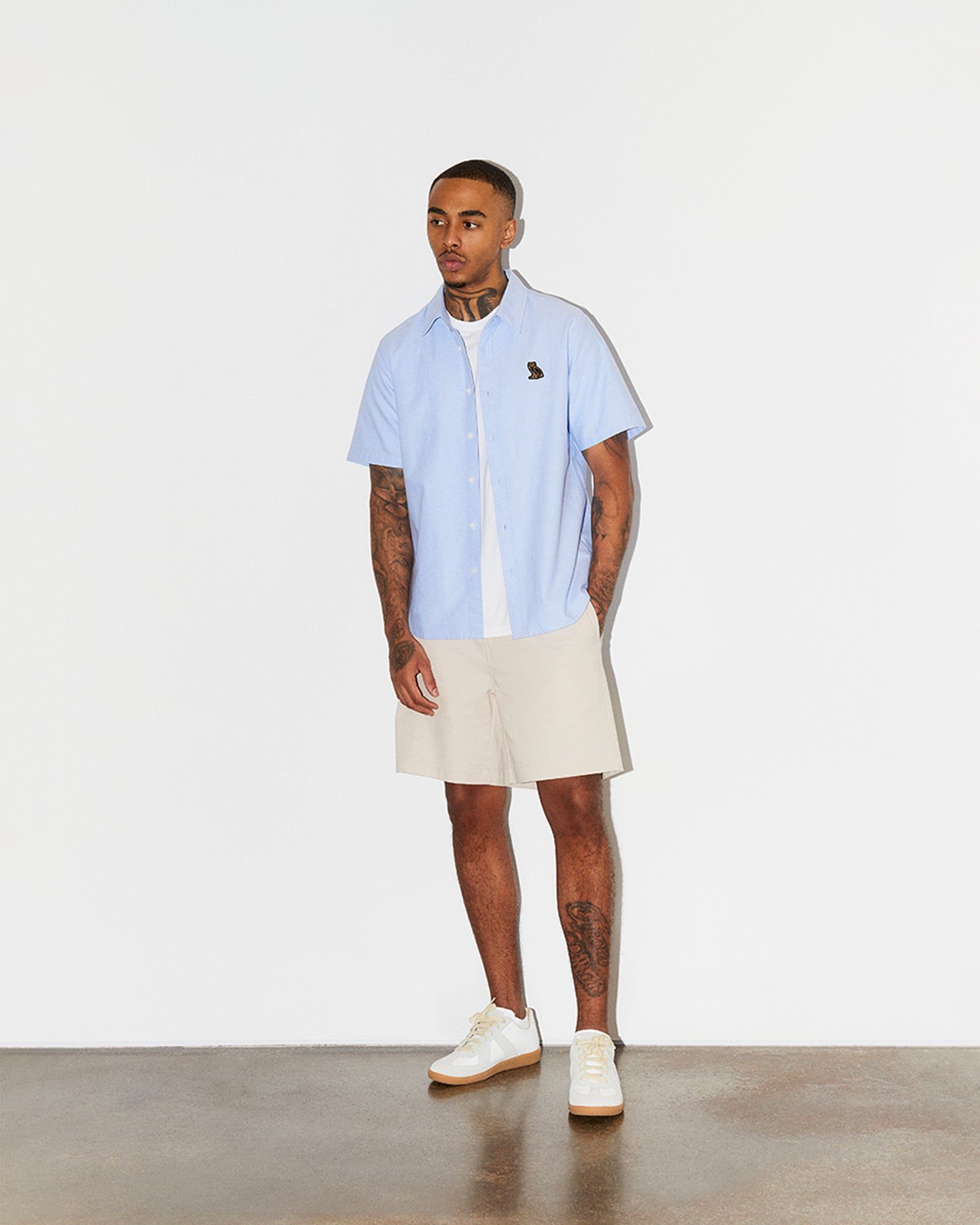 SHORT SLEEVE OXFORD SHIRT - BLUE sold by OVO product image thumbnail 2