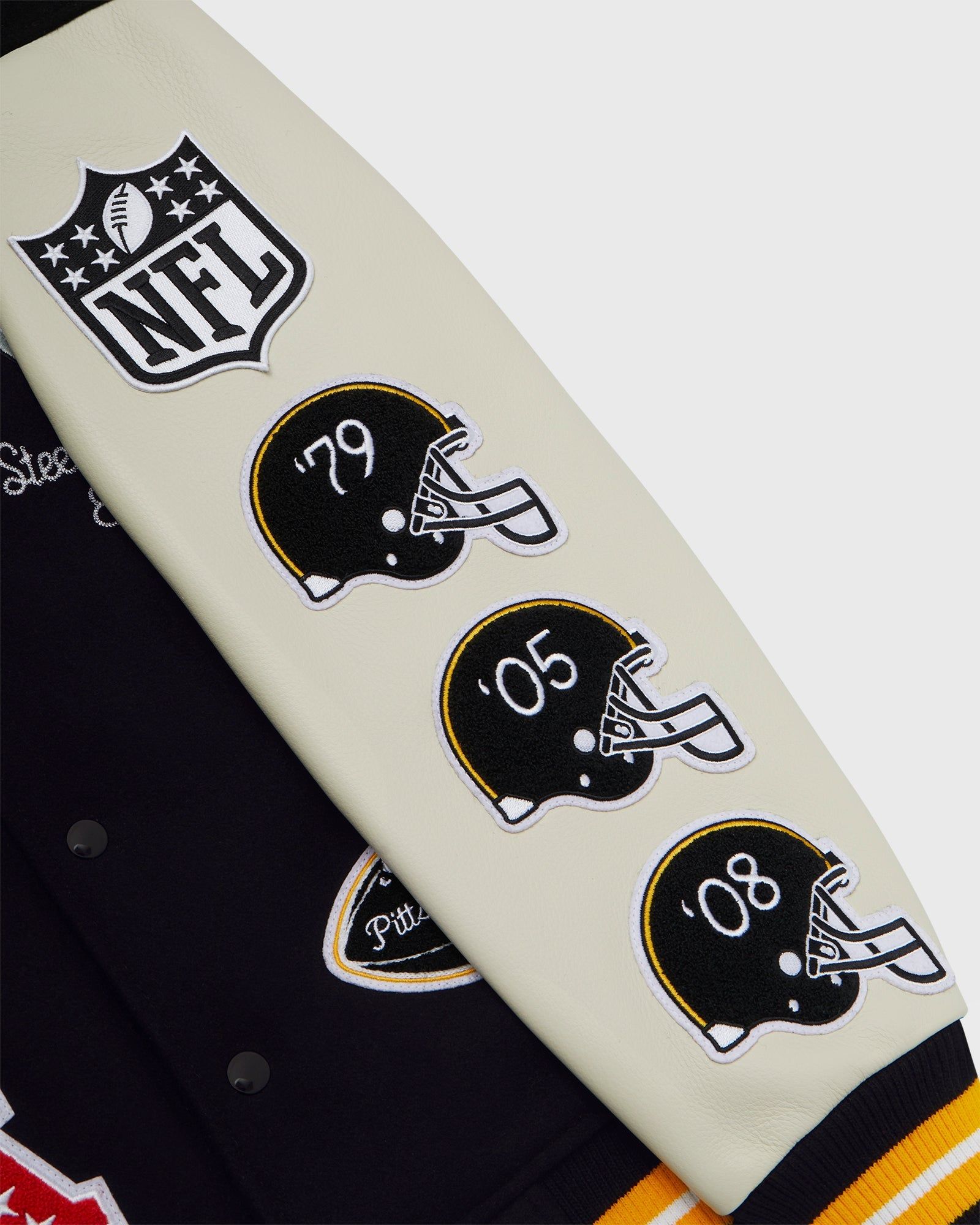 NFL Pittsburgh Steelers Varsity Jacket - Black sold by OVO product image thumbnail 5