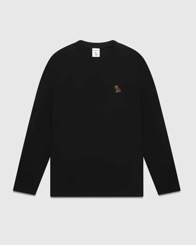 ESSENTIALS LONGSLEEVE T-SHIRT - BLACK sold by OVO