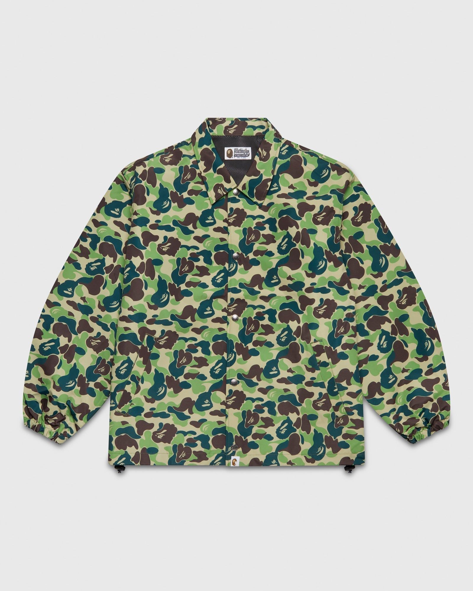 BAPE ABC Camo Coaches Jacket - Camo sold by OVO