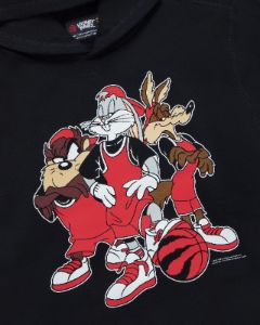 Looney Tunes™ X Raptors 3-On-3 Hoodie - Black sold by OVO