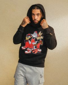 Looney Tunes™ X Raptors 3-On-3 Hoodie - Black sold by OVO