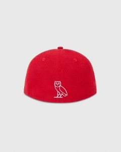 6 God New Era 59Fifty Fitted Cap - Red sold by OVO