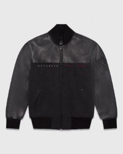 The Simpsons Varsity Jacket - Charcoal Grey sold by OVO
