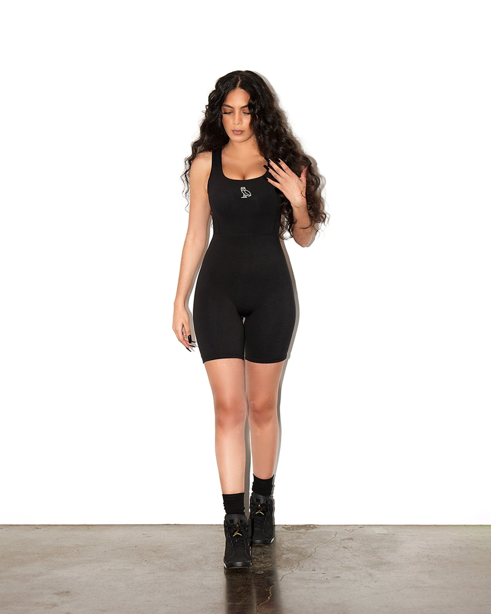 WOMENS ACTIVE ROMPER - BLACK sold by OVO product image thumbnail 2
