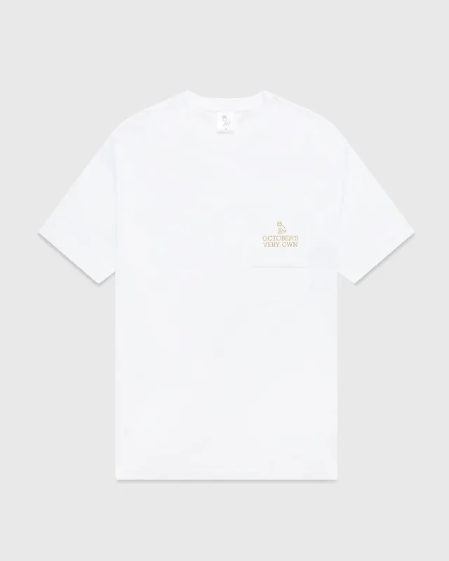 Wordmark Pocket T-Shirt - White sold by OVO