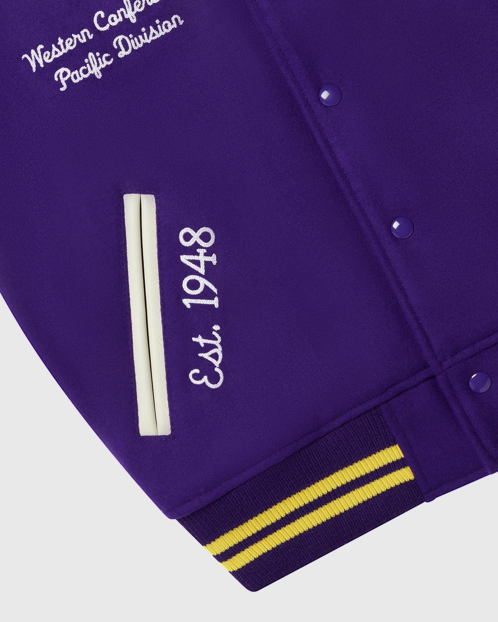 NBA LA LAKERS VARSITY JACKET - PURPLE sold by OVO product image thumbnail 6