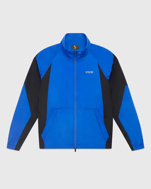 Nylon Track Jacket - Royal Blue/Black sold by OVO