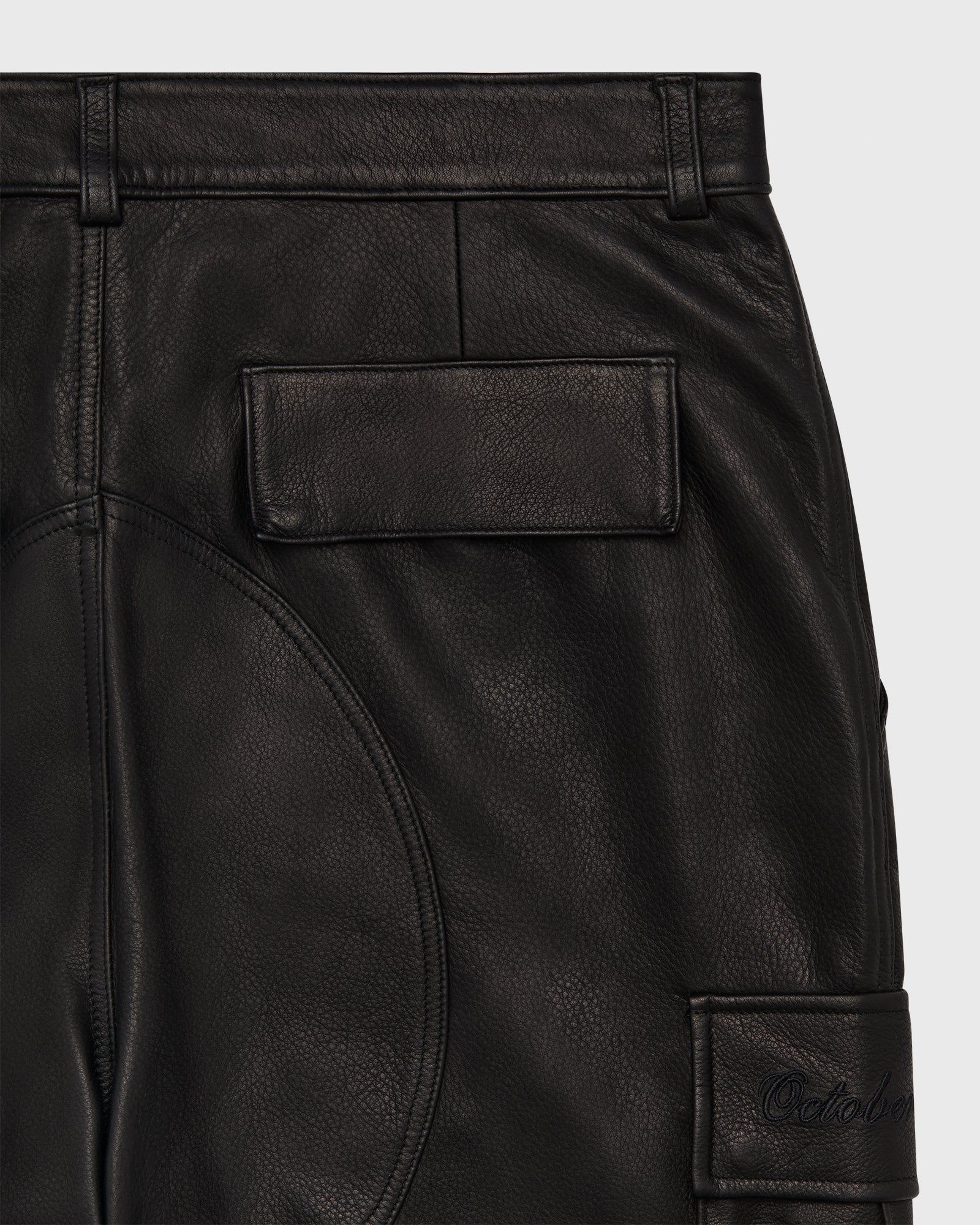 Leather Cargo Pant - Black sold by OVO product image thumbnail 5