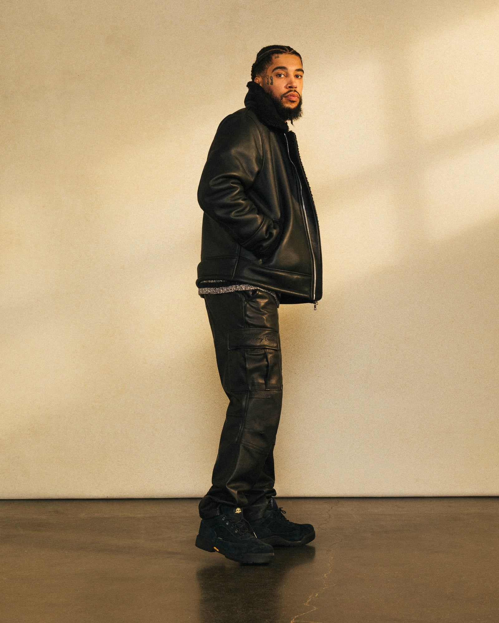 Leather Cargo Pant - Black sold by OVO product image thumbnail 2