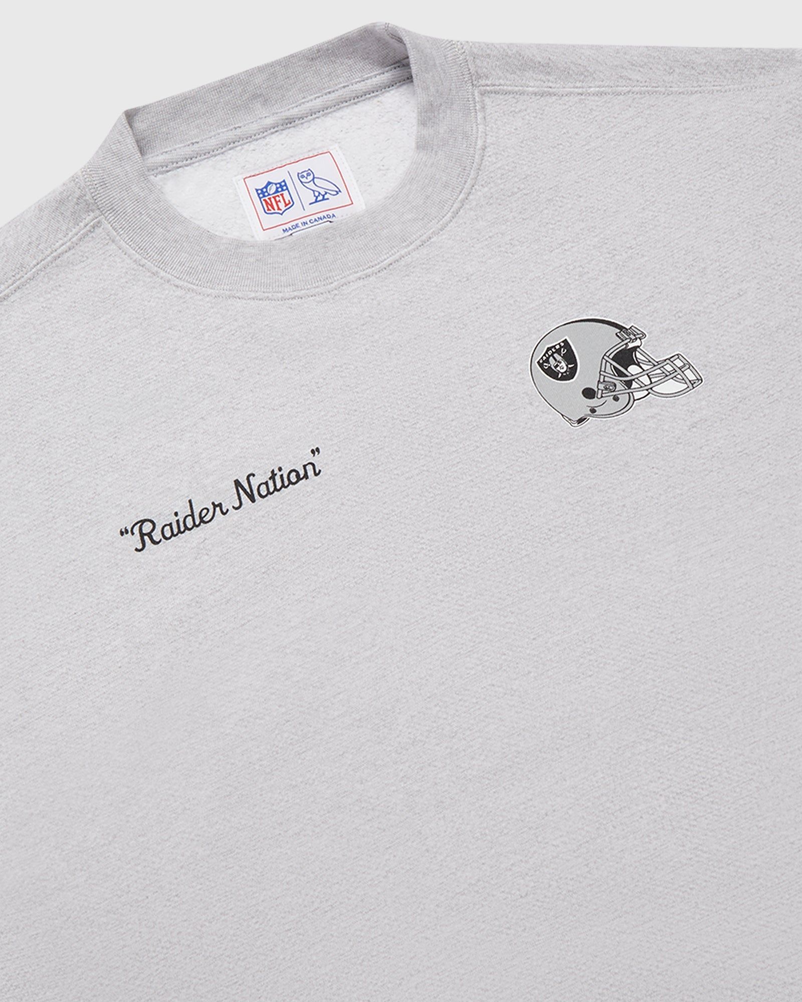 NFL LAS VEGAS RAIDERS CREWNECK - HEATHER GREY sold by OVO product image thumbnail 3