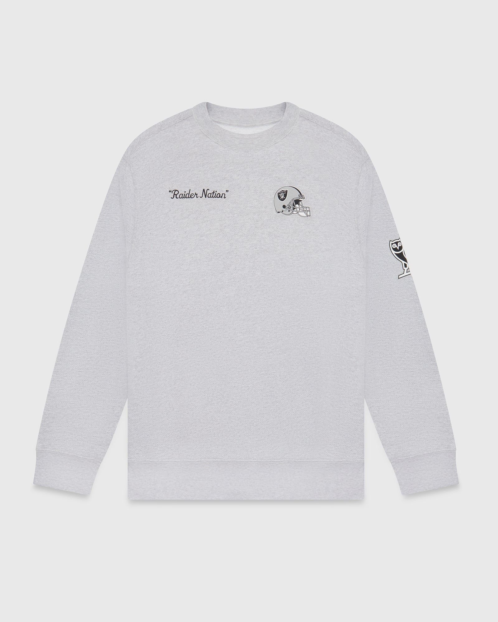 NFL LAS VEGAS RAIDERS CREWNECK - HEATHER GREY sold by OVO
