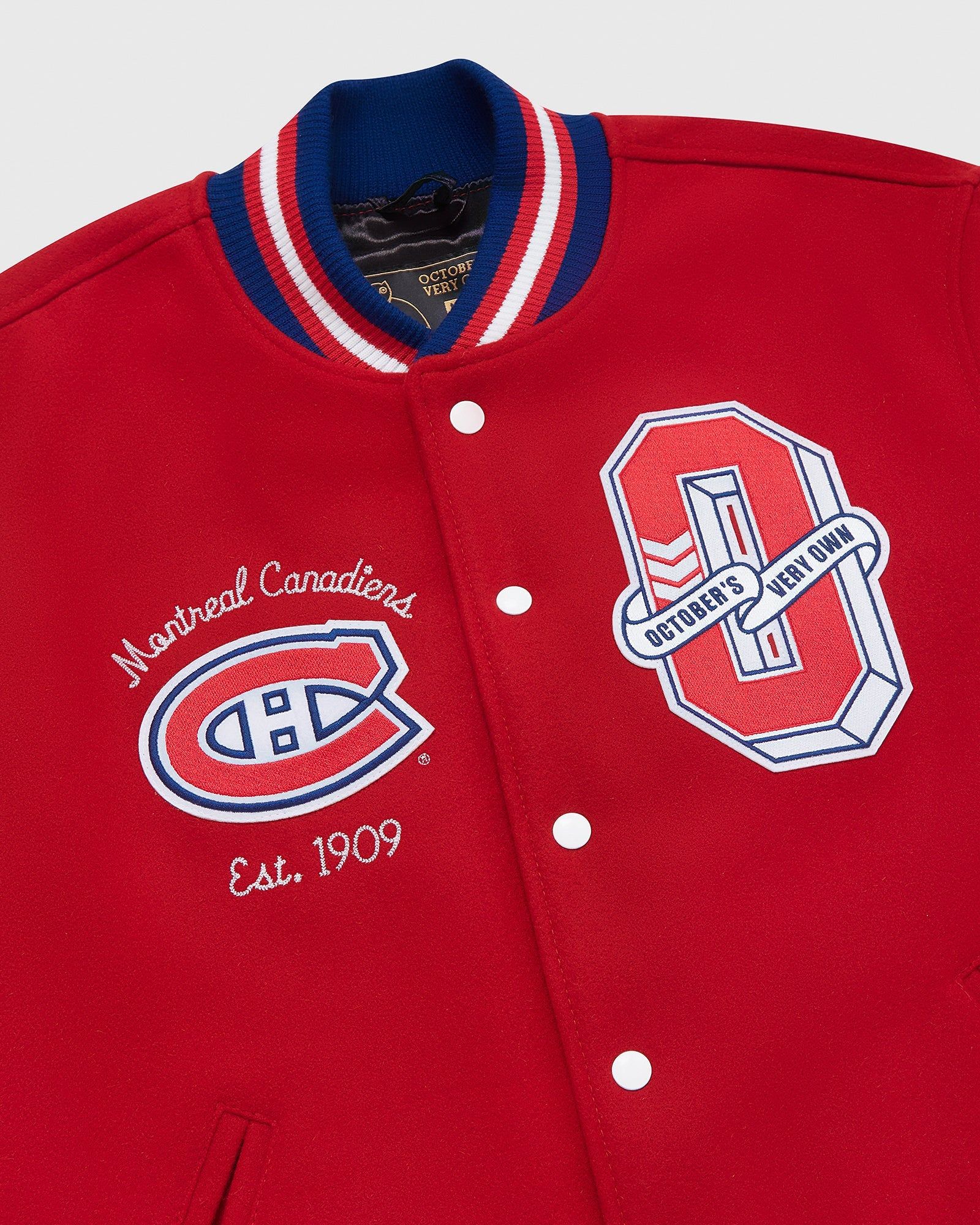 Montreal Canadiens Varsity Jacket - Montreal Red sold by OVO product image thumbnail 4