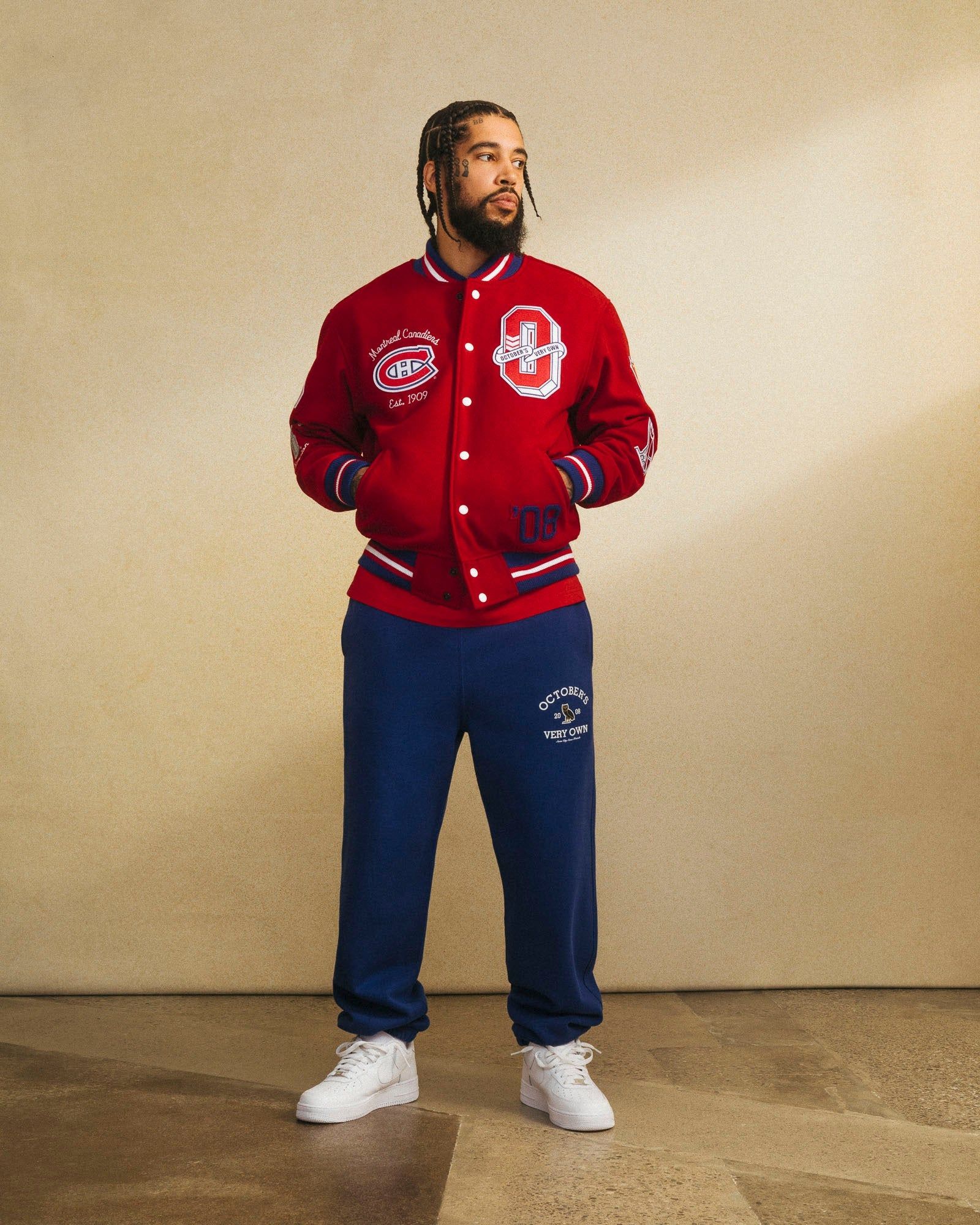 Montreal Canadiens Varsity Jacket - Montreal Red sold by OVO product image thumbnail 2