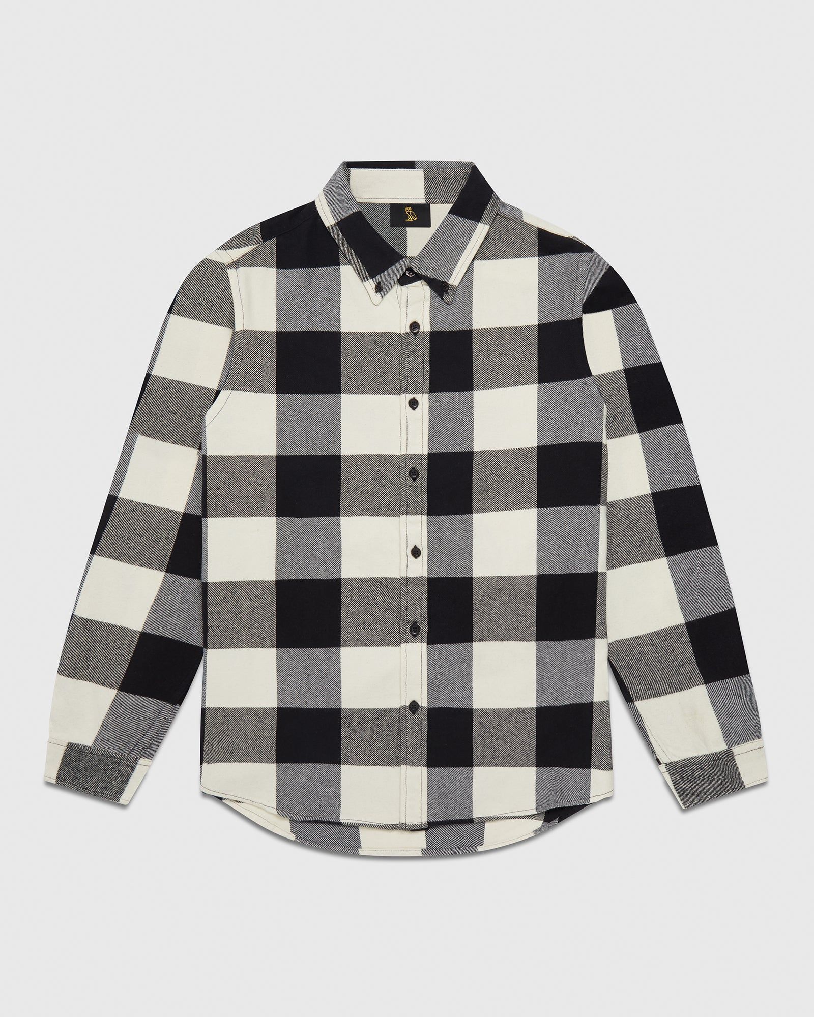 Buffalo Plaid Flannel Shirt - White sold by OVO product image thumbnail 3