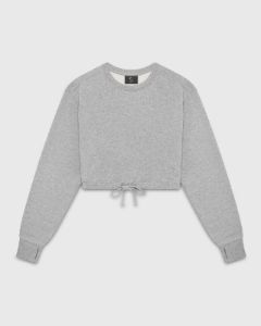 Cropped Crewneck Sweatshirt - Heather Grey sold by OVO