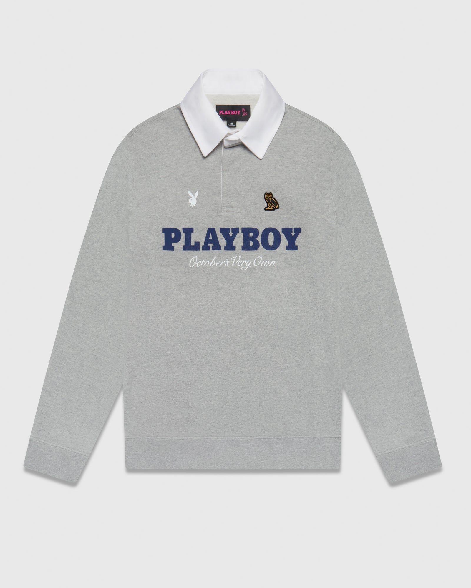 【美品】OVO RUGBY POLO グレー×ネイビー Classic Rugby Polo - Navy | October's Very Own