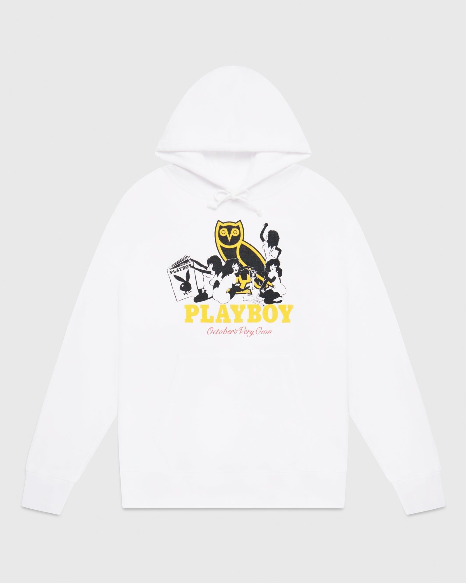 PLAYBOY PIN-UP HOODIE - WHITE sold by OVO