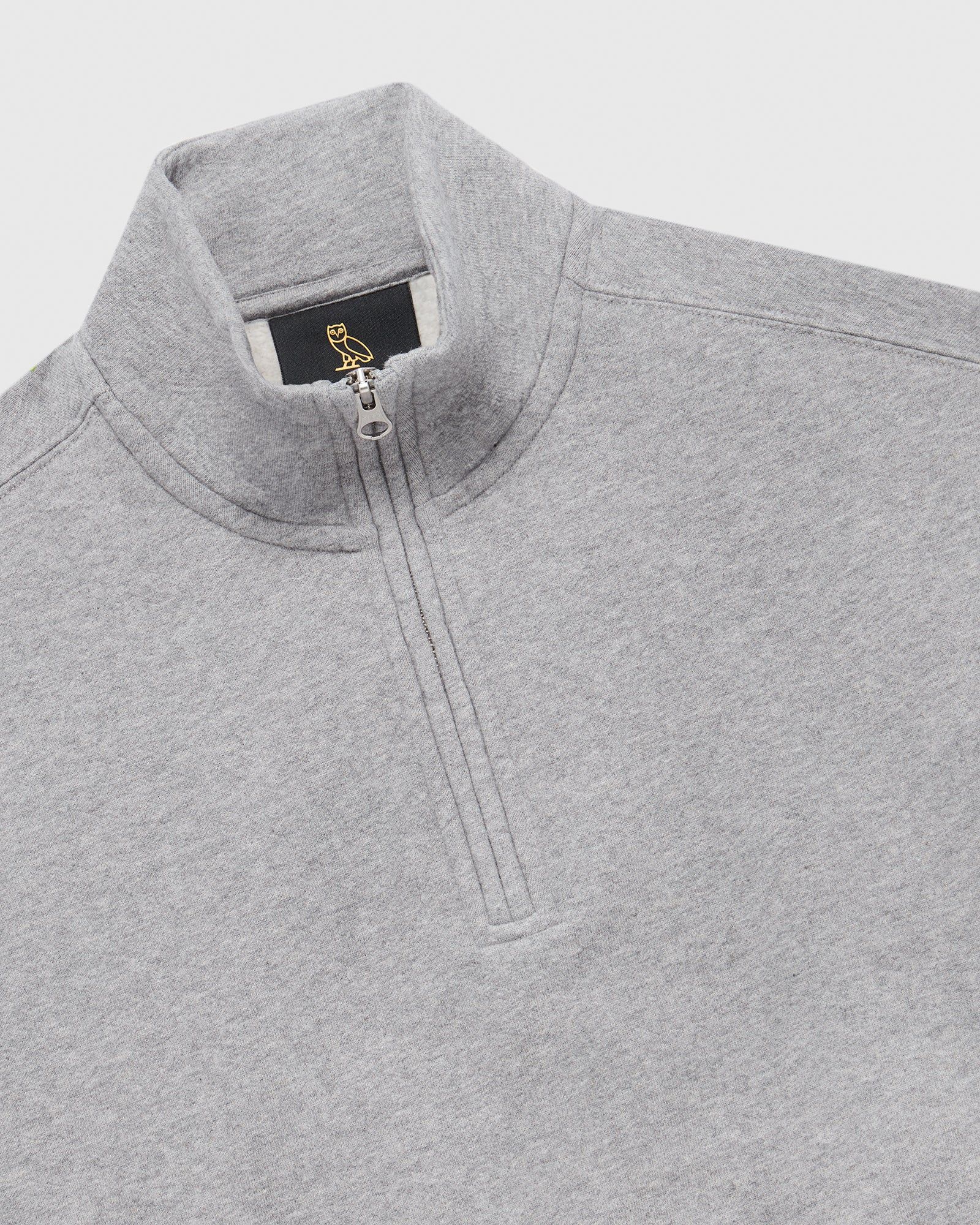 Quarter Zip Mockneck Sweatshirt - Heather Grey sold by OVO product image thumbnail 3
