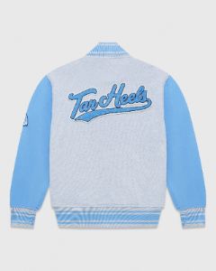 NCAA North Carolina Tar Heels Fleece Varsity Jacket - Grey/North Carolina Light Blue sold by OVO