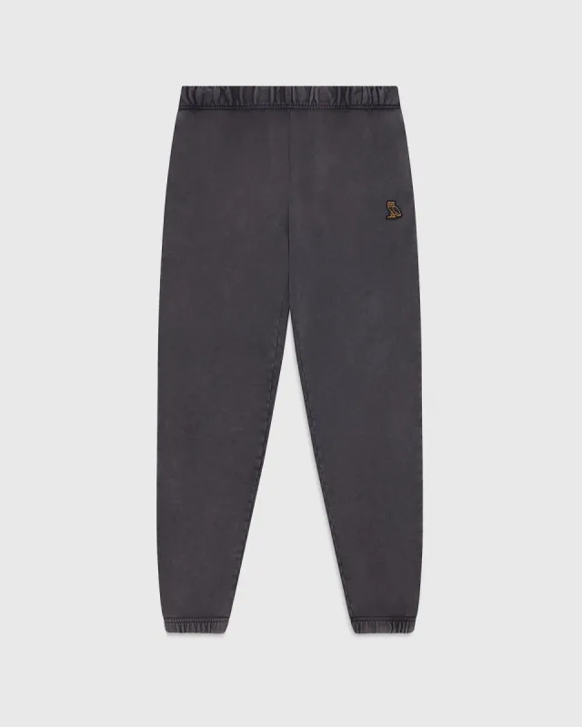 WOMENS SWEATPANT - GARMENT DYED BLACK sold by OVO