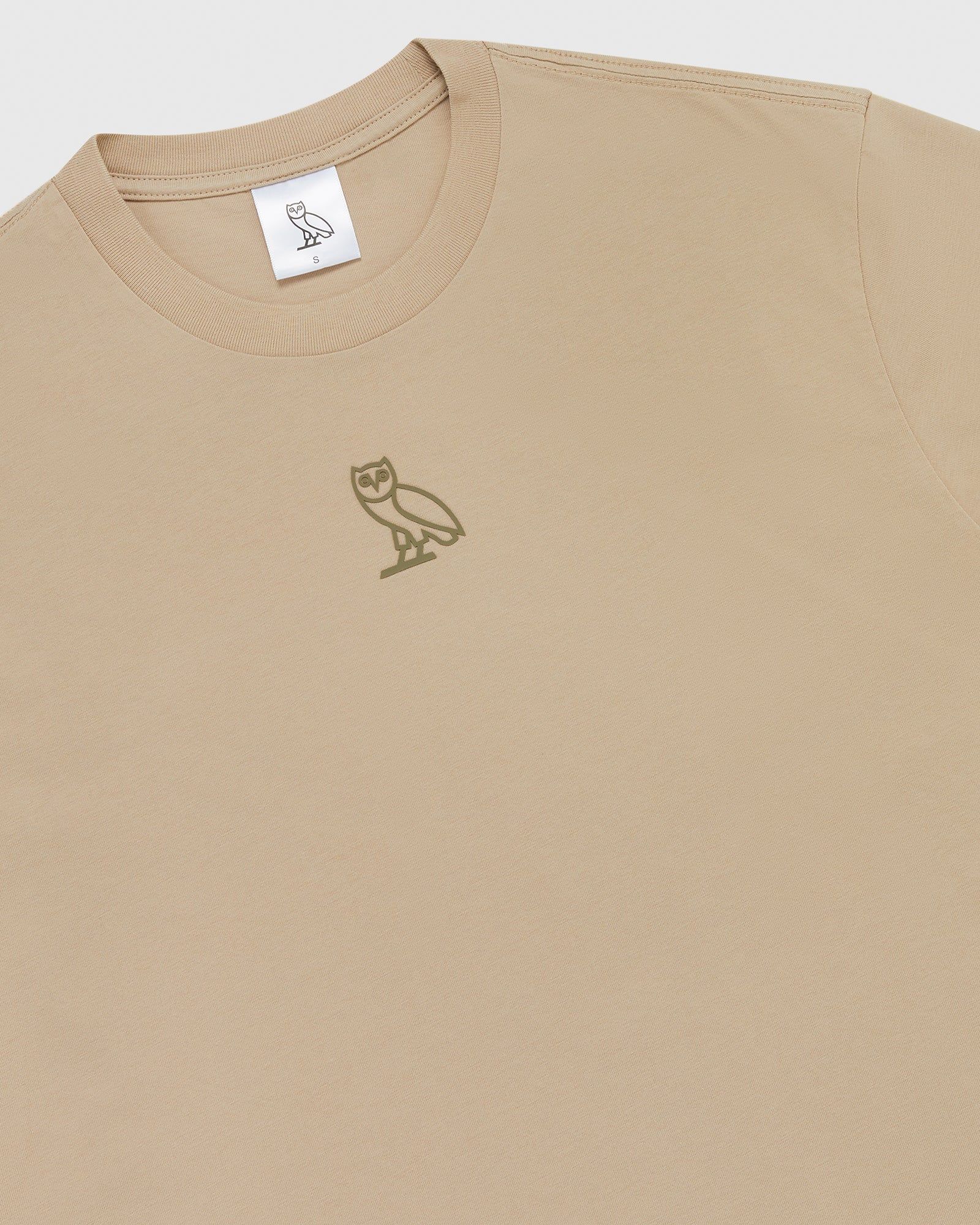 WOMENS CENTER CHEST OWL T-SHIRT - TAN sold by OVO product image thumbnail 2