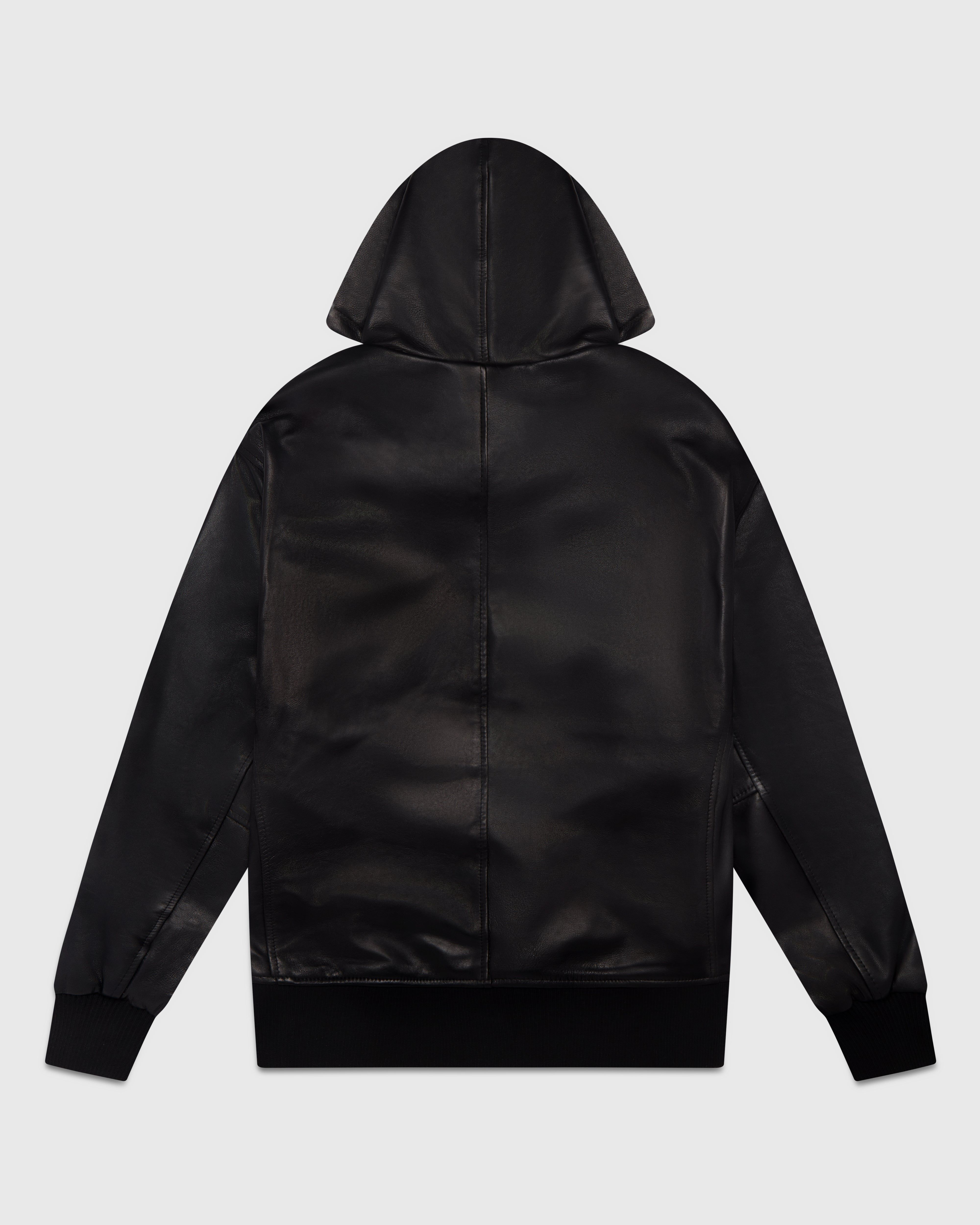 Leather OG Hoodie - Black sold by OVO product image thumbnail 3