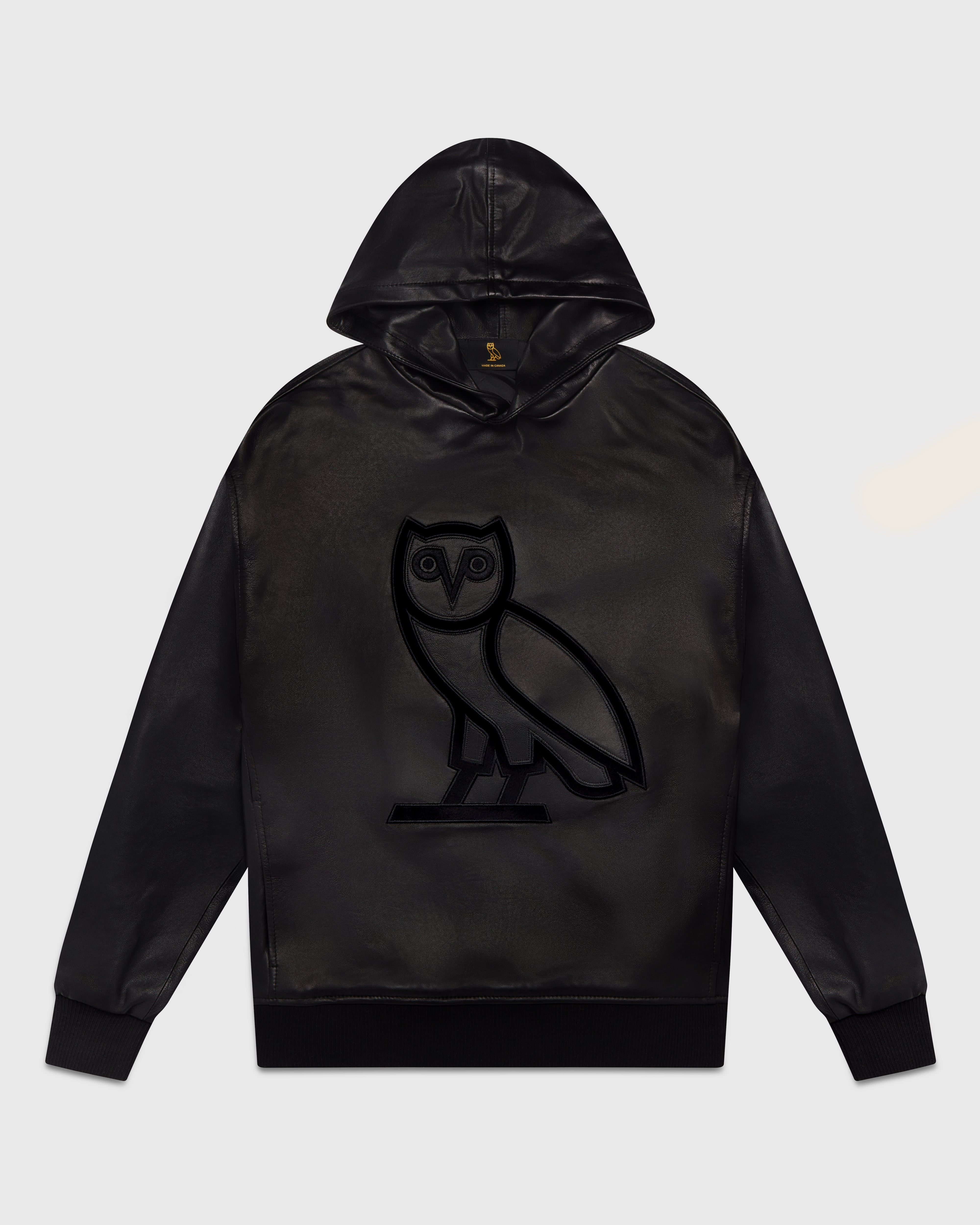 Leather OG Hoodie - Black sold by OVO