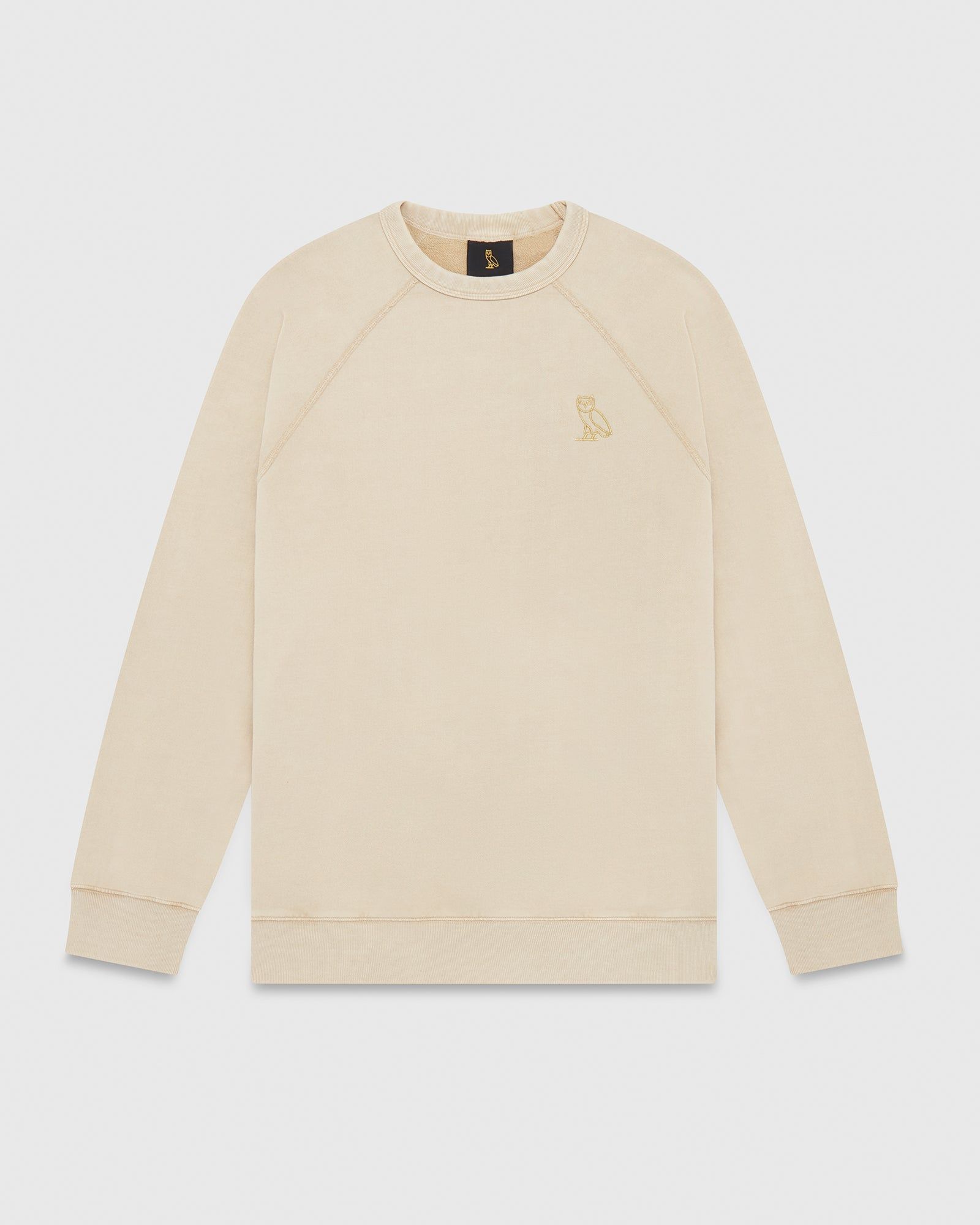 GARMENT DYE CREWNECK - TAN sold by OVO