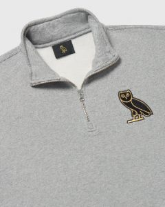 Mini OG Quarter Zip Sweatshirt - Heather Grey sold by OVO