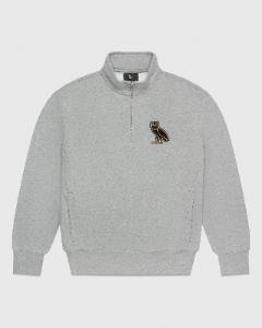 Mini OG Quarter Zip Sweatshirt - Heather Grey sold by OVO