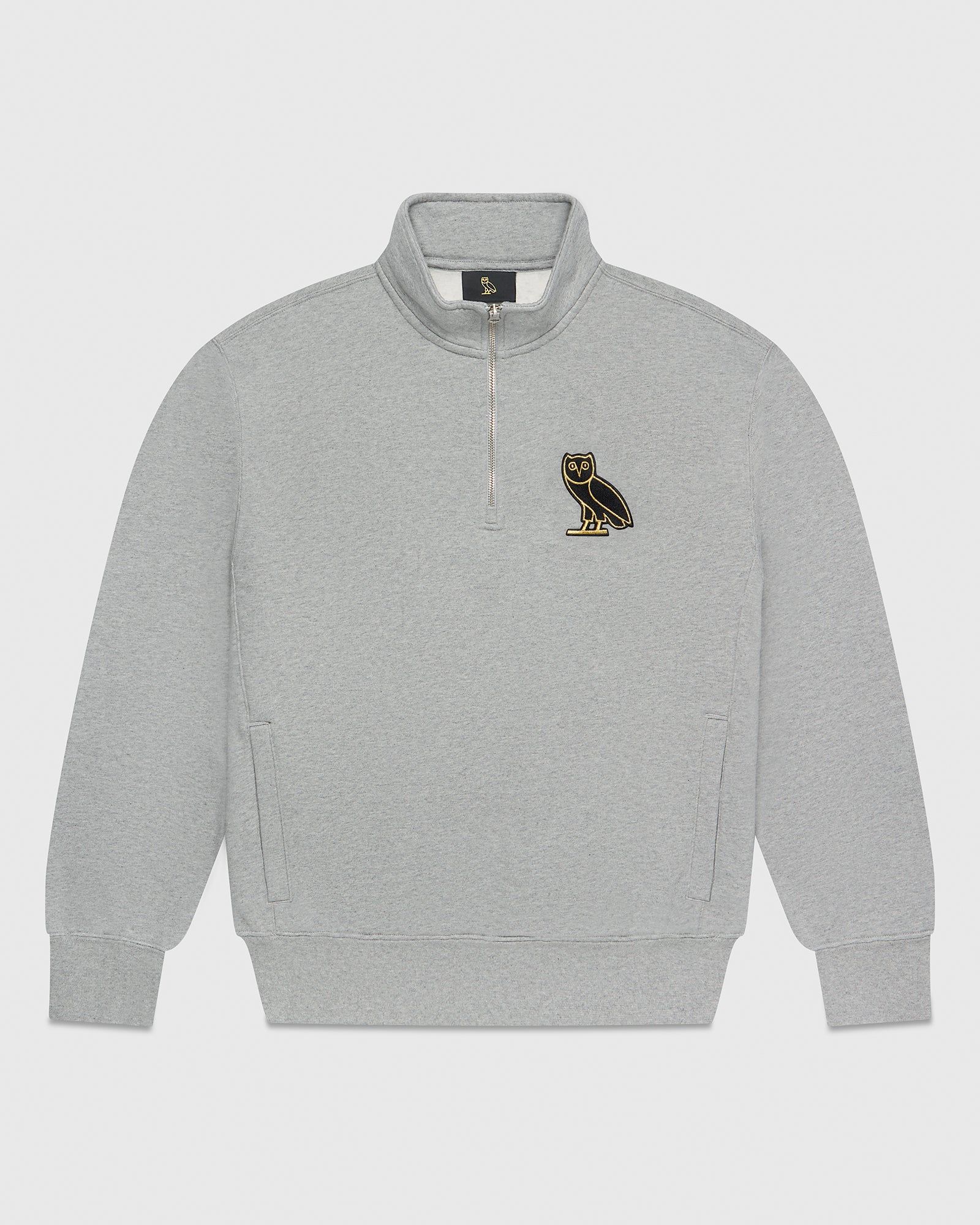 Mini OG Quarter Zip Sweatshirt - Heather Grey sold by OVO