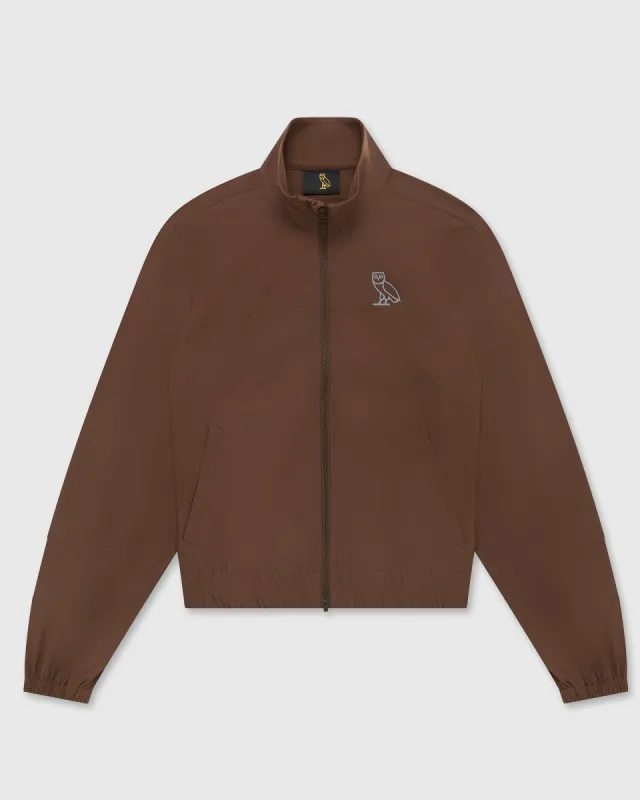 WOMENS ACTIVE TRACK JACKET - BROWN sold by OVO