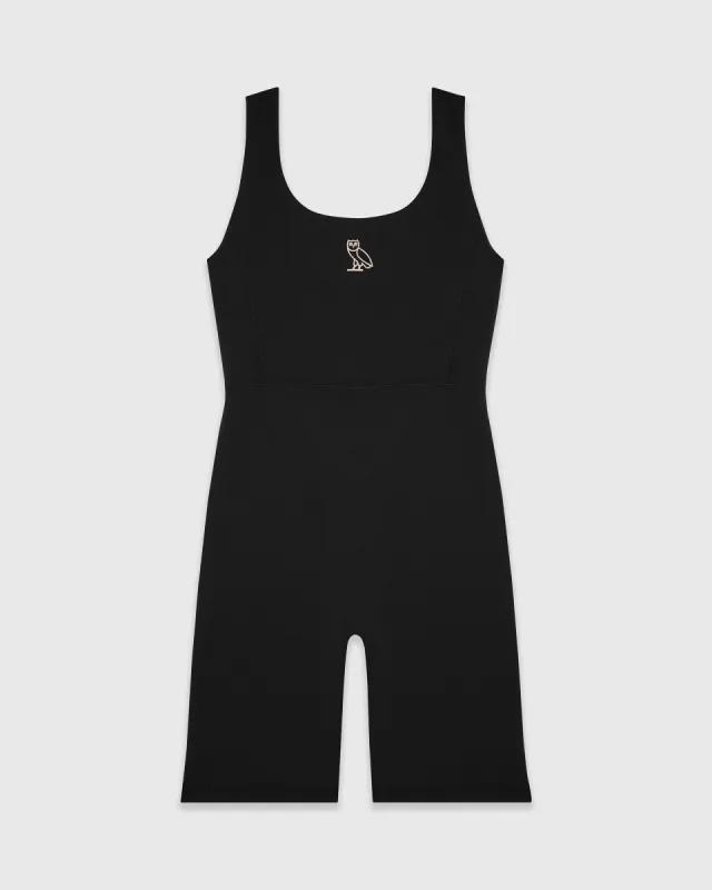 WOMENS ACTIVE ROMPER - BLACK sold by OVO