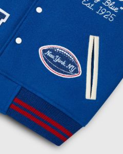 NFL NEW YORK GIANTS VARSITY JACKET - BLUE sold by OVO