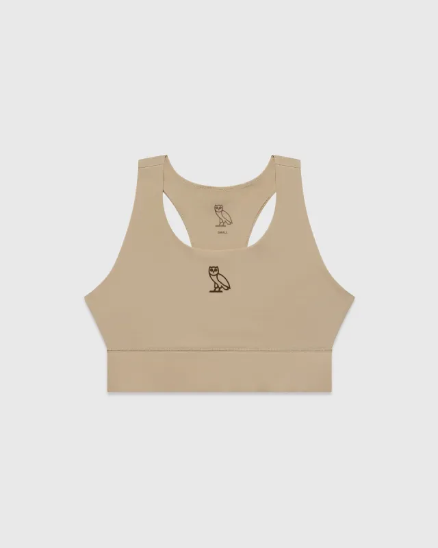 WOMENS ACTIVE BRA TOP - TAN sold by OVO