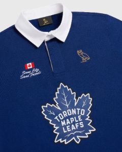OVO® / TORONTO MAPLE LEAFS RUGBY POLO - BLUE sold by OVO