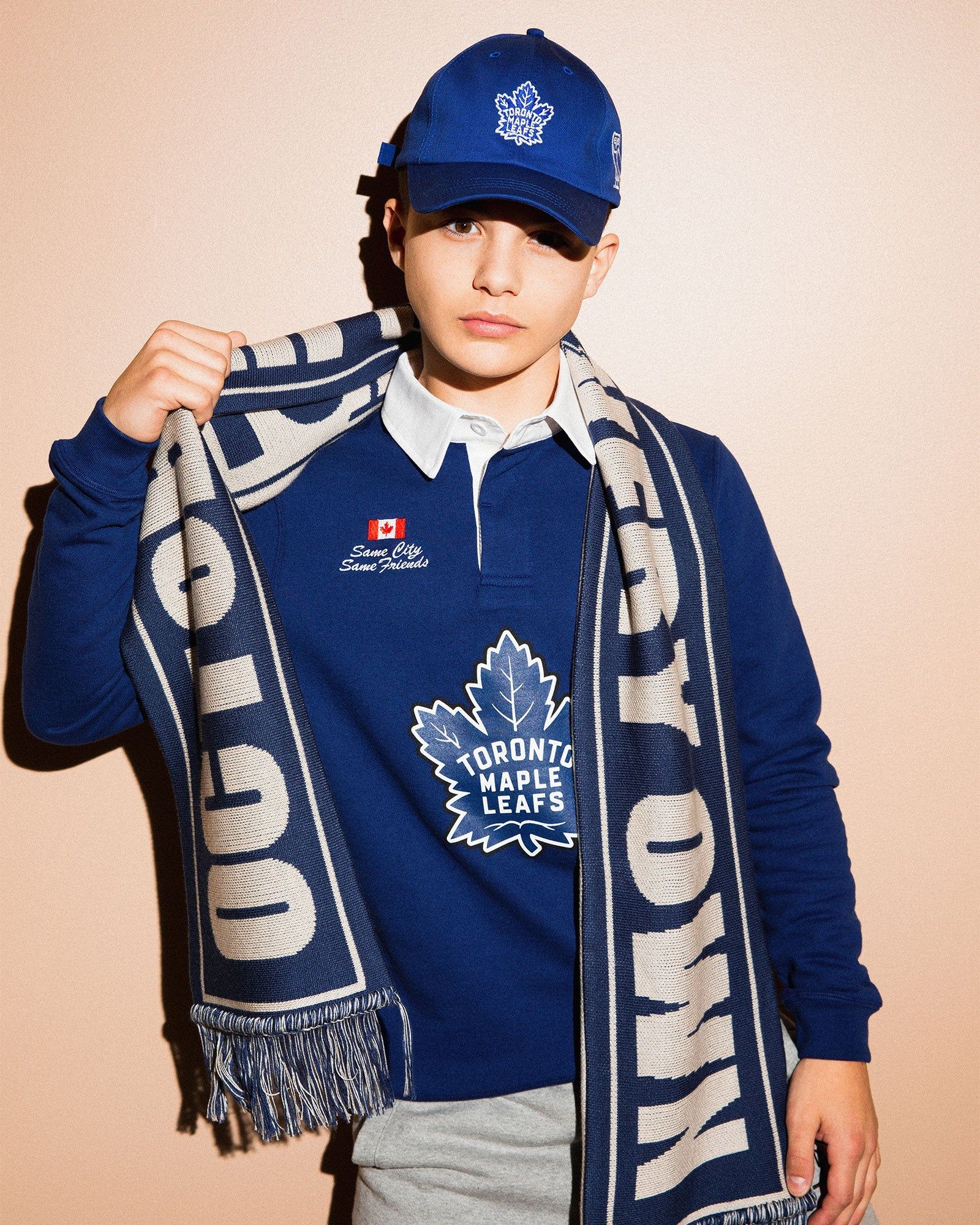 TORONTO MAPLE LEAFS RUGBY POLO - BLUE sold by OVO product image thumbnail 2