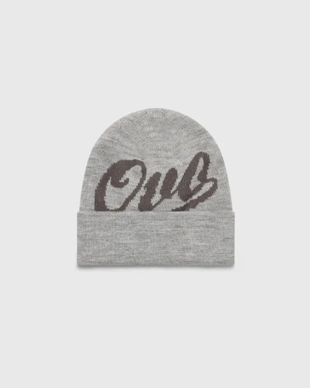 OVO® SCRIPT BEANIE - GREY sold by OVO