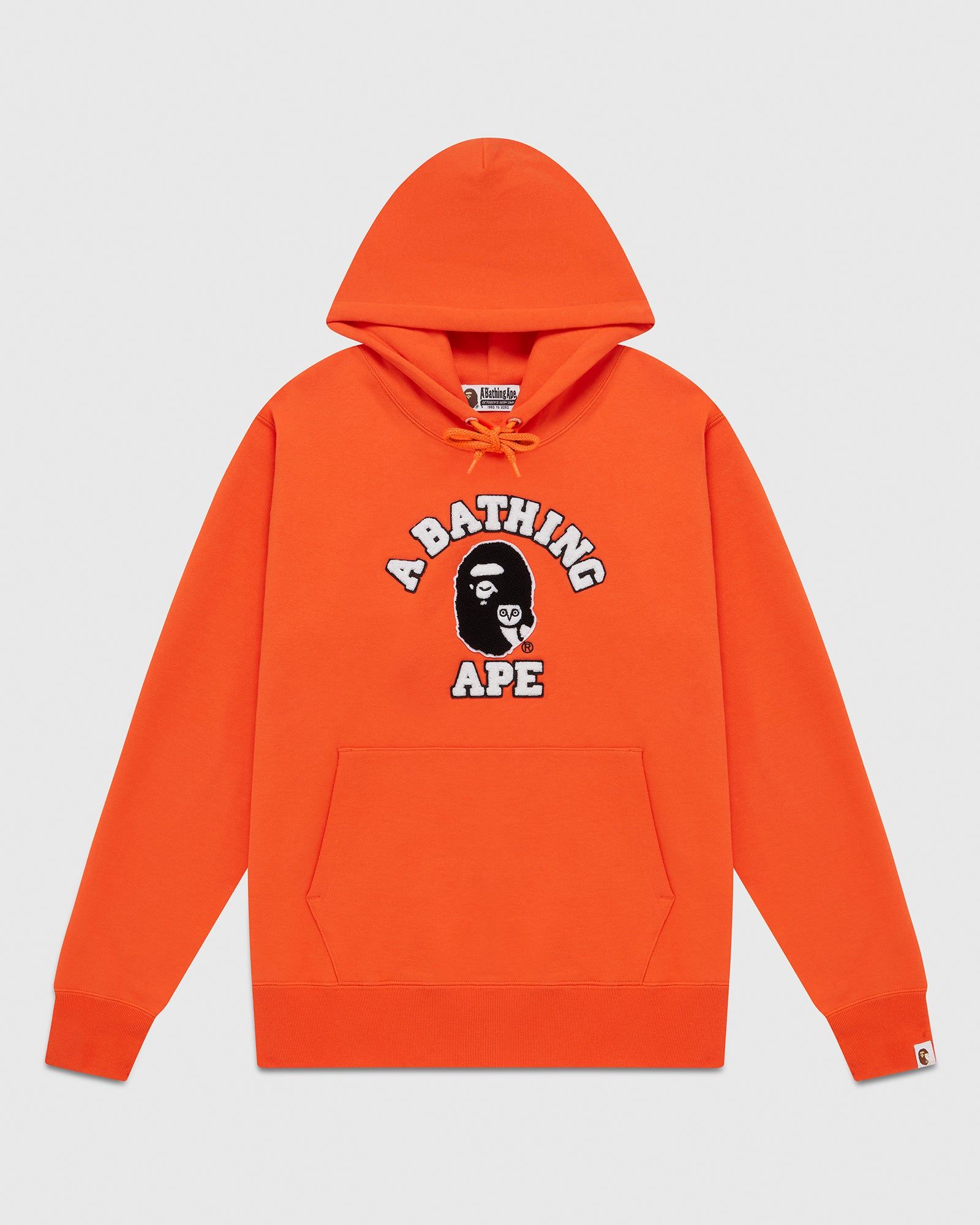 BAPE Chenille College Hoodie - Orange sold by OVO