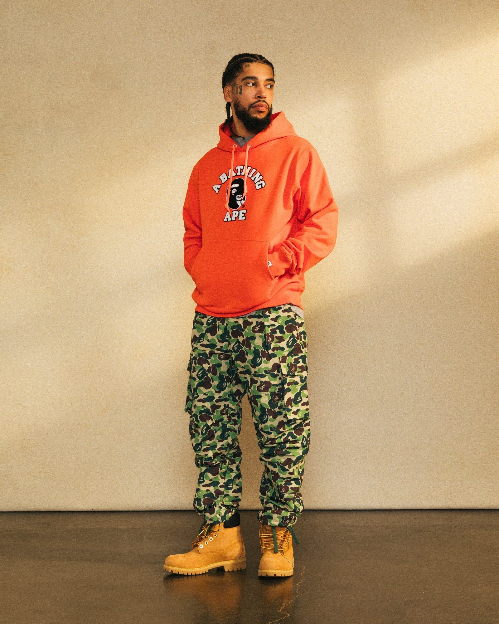 BAPE Chenille College Hoodie - Orange sold by OVO product image thumbnail 2