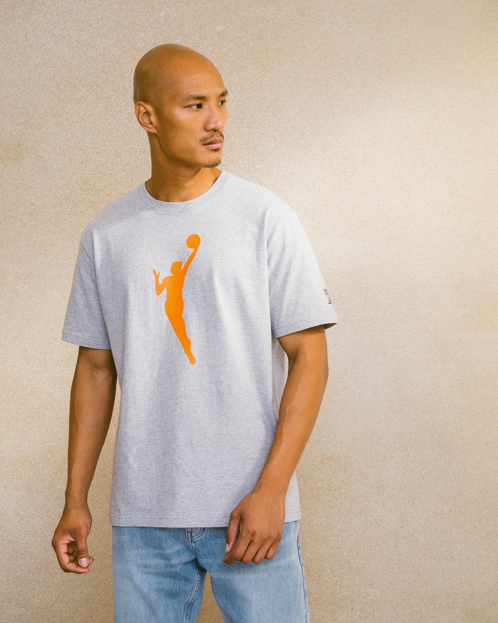 WNBA Logowoman T-Shirt - Heather Grey sold by OVO product image thumbnail 2