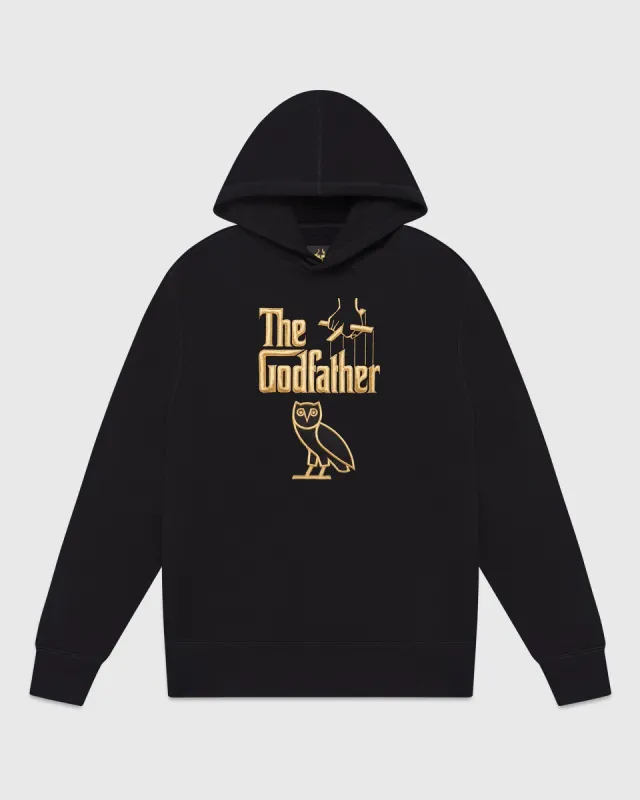 OVO® / THE GODFATHER LOGO HOODIE - BLACK sold by OVO