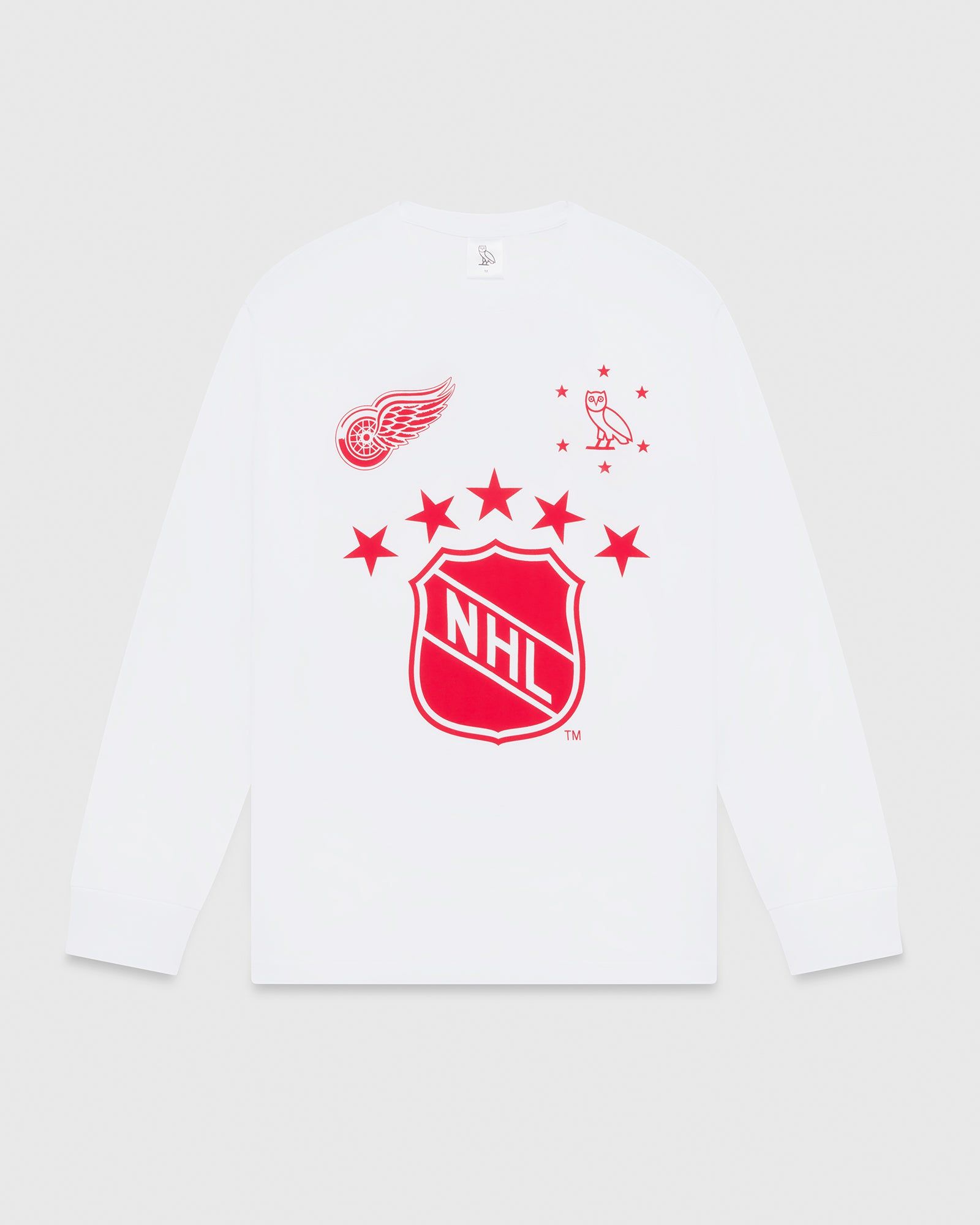 Detroit Red Wings Longsleeve T-Shirt - Detroit White/Red sold by OVO