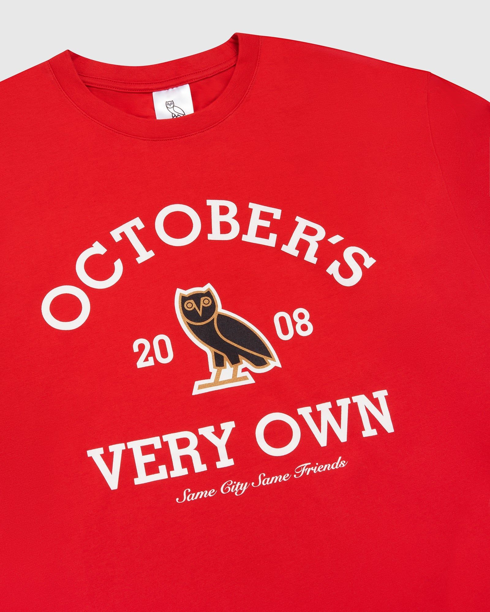 COLLEGIATE LONGSLEEVE T-SHIRT - RED sold by OVO product image thumbnail 3