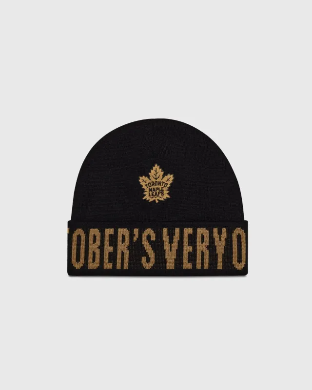 OVO® / TORONTO MAPLE LEAFS BEANIE - BLACK sold by OVO