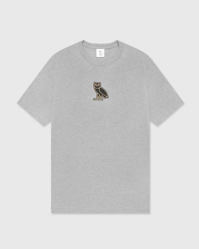 CLASSIC OWL T-SHIRT - HEATHER GREY made by OVO